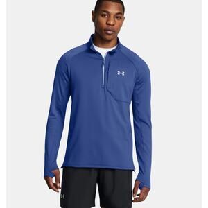 NWT Under Armour UA Launch Elite Cold Weather Men's ½ Zip in Tech Blue sz Medium